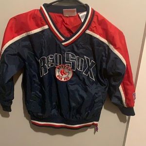 Red Sox jacket. Red, blue and white side 5/6
